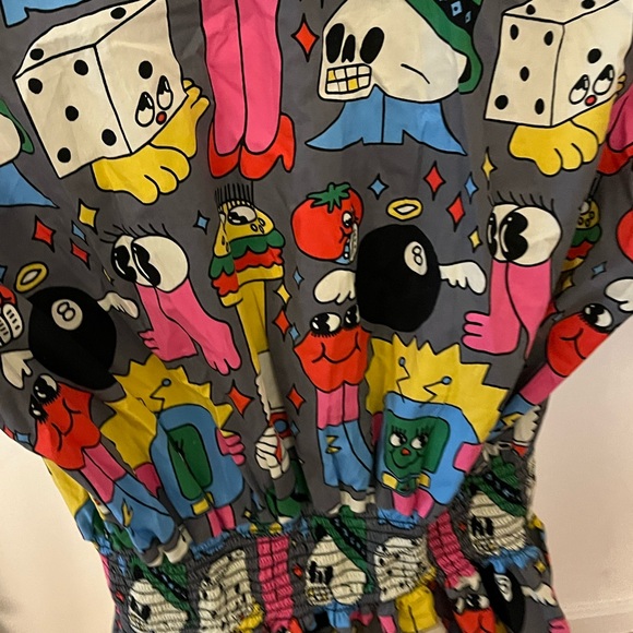 Nooworks Colorful Cartoon Print Dress - Picture 4 of 4